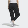 Adidas Neo Embroidered Logo Loose Fit Mid Rise Stretch Knit Sports Pants Women Bottoms Black H16283
