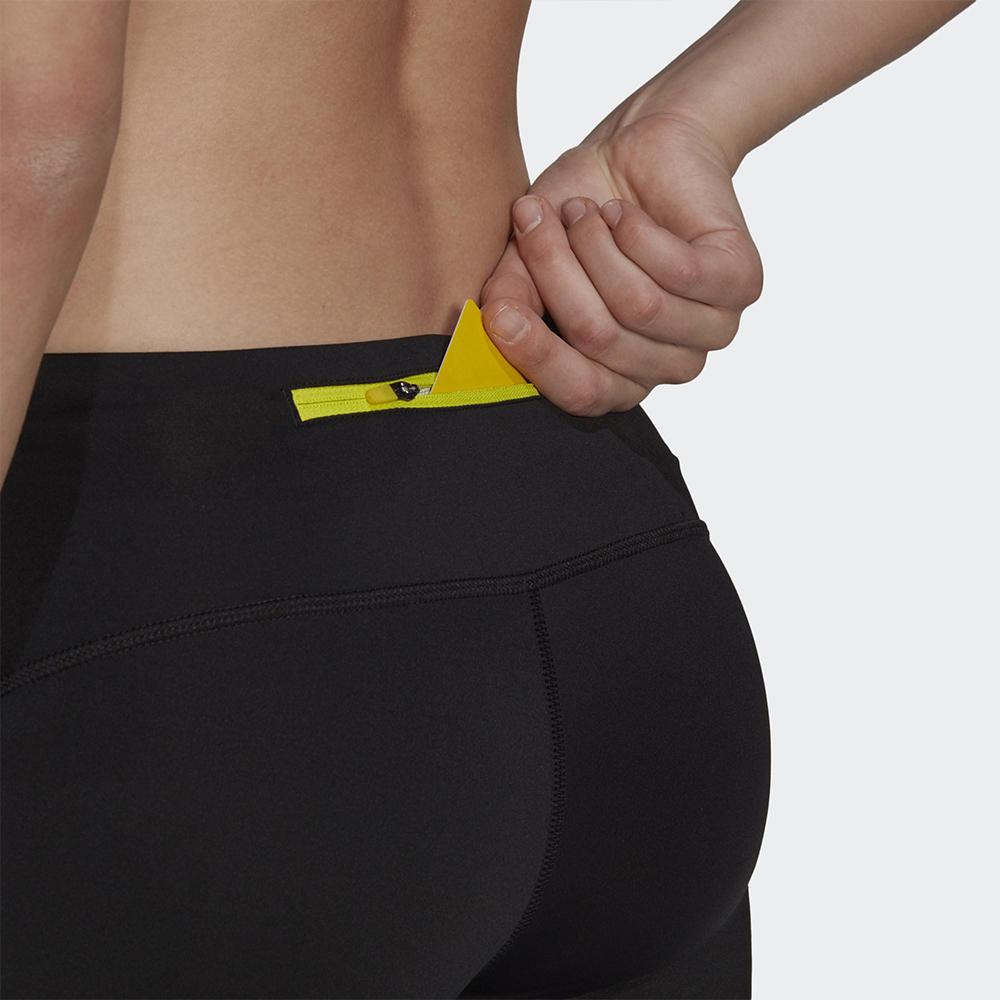 Adidas High-Waisted Elastic Fitness Running Tights Women Bottoms Black GH6850