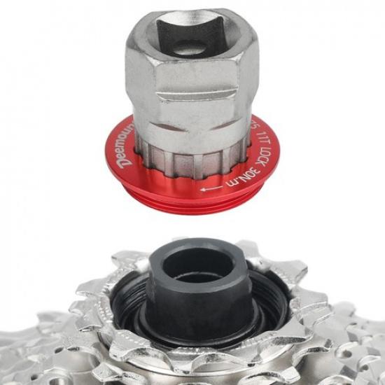 Bicycle Maintenance Anodized Alloy Lockring 28g Weight Lightweight Design