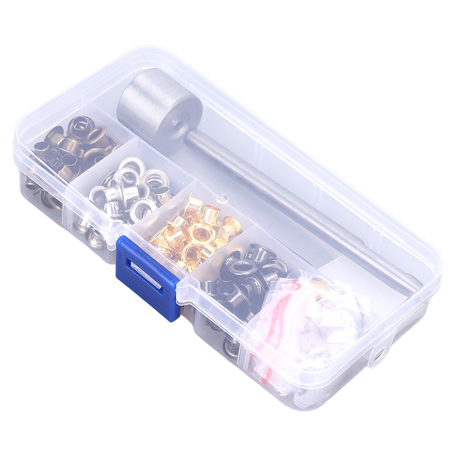 

Люверсы 4,5 мм Металлический комплект люверсов из плакированной меди с коробкой для хранения для модификации одежды DIY