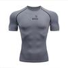 Fitness Sportswear Teenagers Moisture-Wicking T-shirt Graphic Tops Tight Training Clothes Breathable Slim Fit Compression Running Moisture-Wicking