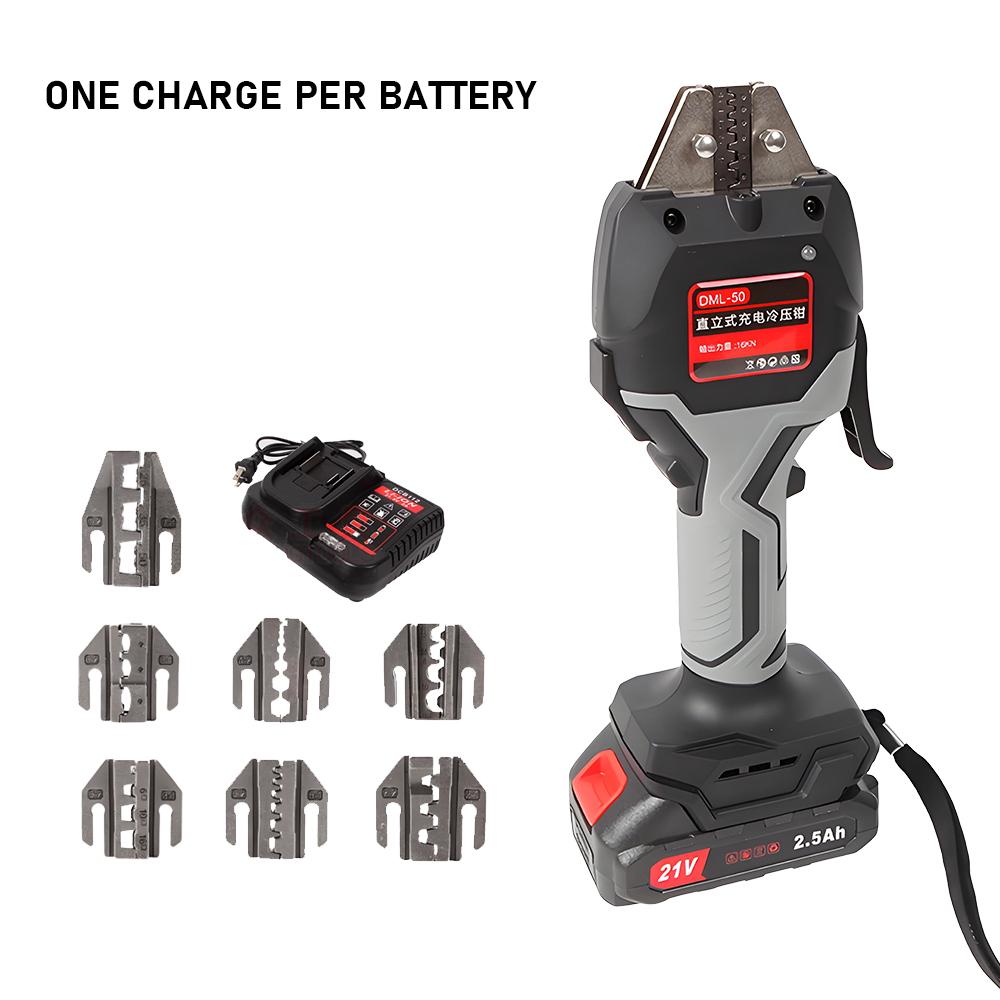 Electric Hydraulic Pliers Vertical Rechargeable Cold Press Pliers Lithium Voltage Line Pliers Wire Terminals Crimping Tool