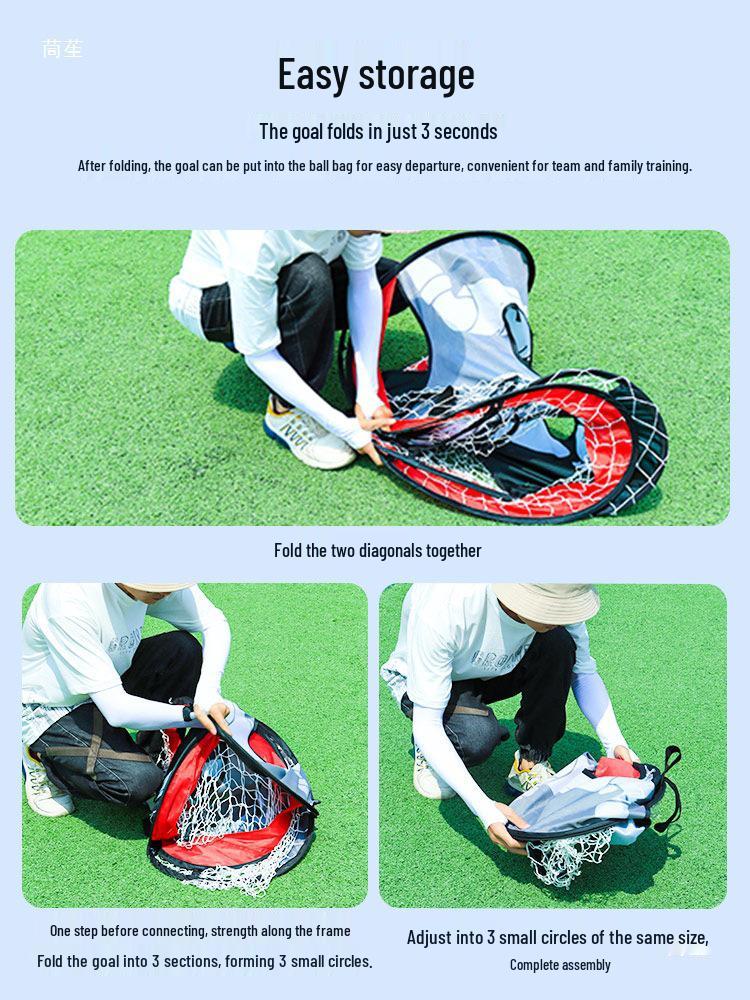 Foldable Children's Soccer Goal for Indoor & Outdoor Use
