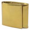 Golbe Rainbow Gold Italian Leather Bifold Wallet, Size S, 1080 Gold