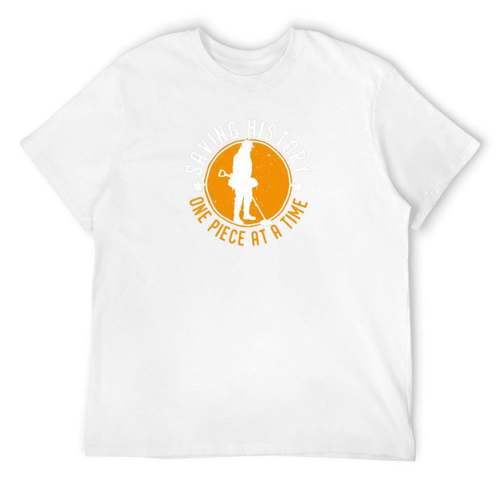 Saving history, metal detecting T-Shirt oversized graphic tee Short sleeve tee Men s clothing S
