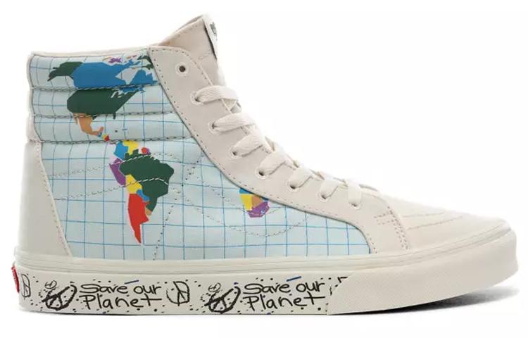 Vans Save Our Planet X Sk8-Hi Reissue 'White Multi' Men's Sneakers