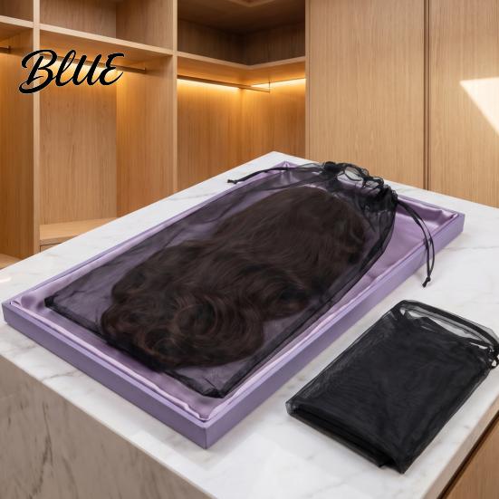 Head Model Protective Design Portable Cover Adjustable Wig Dust Covers Mesh with Drawstring Breathable
