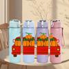 1PC Pumpkin Red Truck Fall Autumn Theme 750ml Color Plastic Sports Water Bottle Leakproof Flip Straw Lid Suitable for Sports Office Home Use