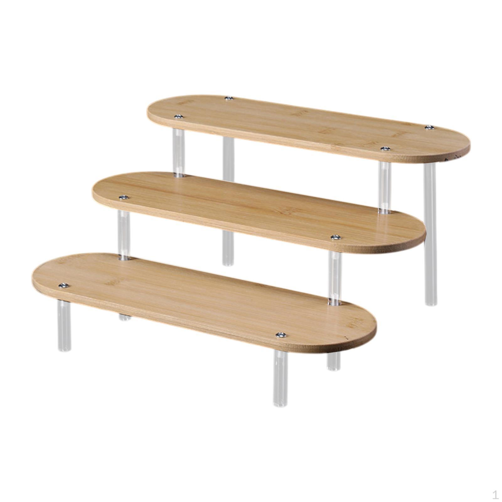 

Acrylic Display Riser Collectible Multipurpose Rack Perfume Organizer for Figures Cosmetic 20cm