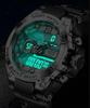 LIGE 8922 Watch Matte Black Chronograph Waterproof Swimming Marine Sports Outdoor Sports Watch Canyoning Stopwatch second second Digital Analog 5 ATM
