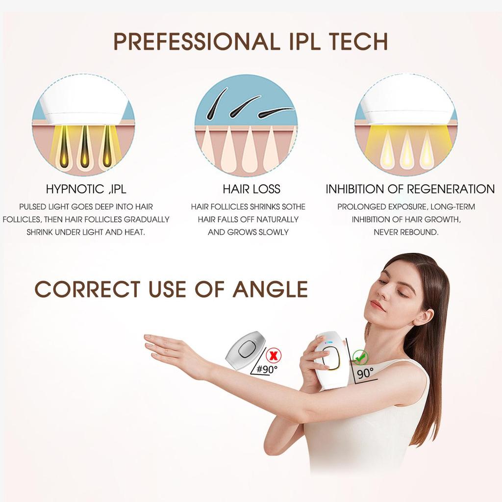 Pulses Light Laser IPL Hair Removal Devices for Women Epilator Permanent Painless Hair Remover Epilators for Bikinis Body Armpits Legs Arms
