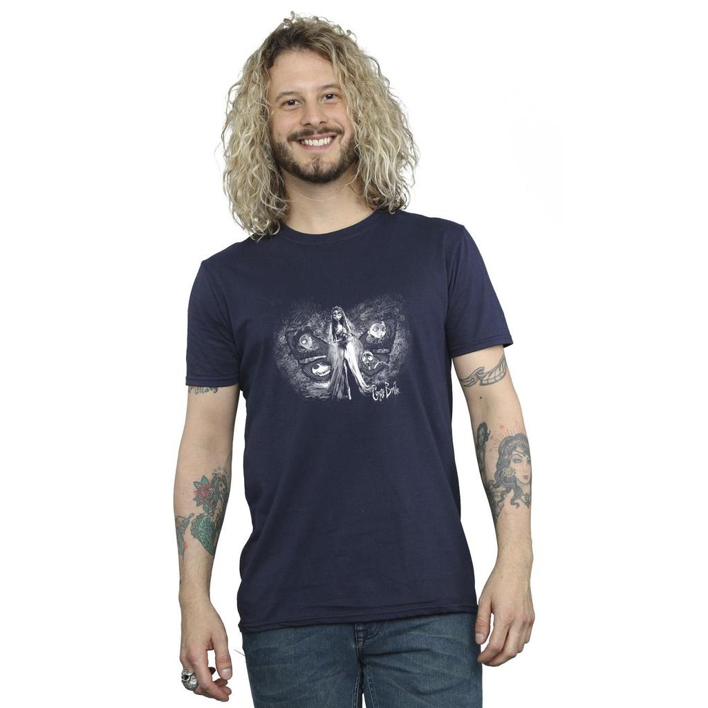 Corpse Bride Mens Emily Butterfly T-Shirt