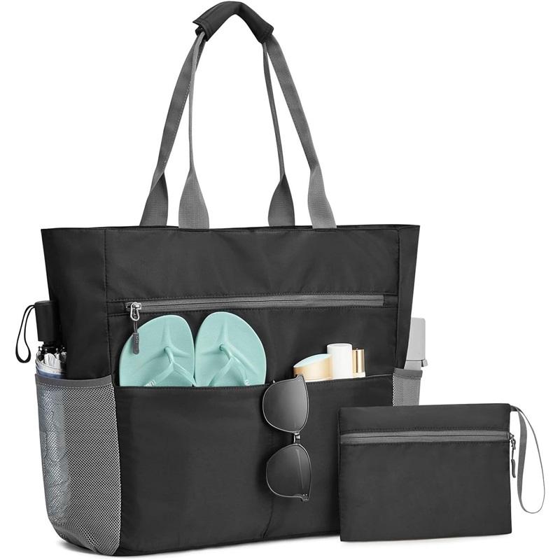 Large Waterproof Sandproof Beach Handbag Foldable High Capacity Portable Tote Storage Bag Ideal For Outdoor Activities Travel And Beach Use