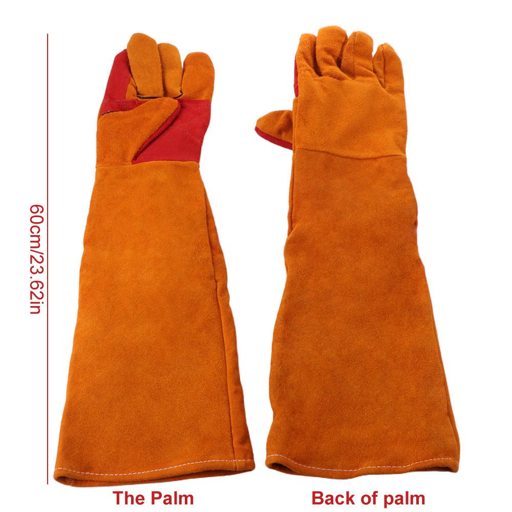 Comfortable Work Safety Gloves Flexible Long Sleeves Barbecue Gloves Outdoor Welding Gloves Farms