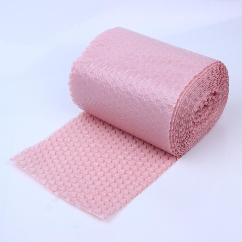 1 Rotolo 6M Rosa a Forma di Cuore Bolla Amore Ispessito Antiurto Fragile Pellicola Protettiva per Imballaggio