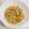 18K Gold Plated Crystal Five-Petal Flower Cap Beads for DIY Jewelry Making.