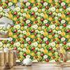 Ladybugs Wallpaper Lime and Yellow for Living Room and Bedroom 50x1000