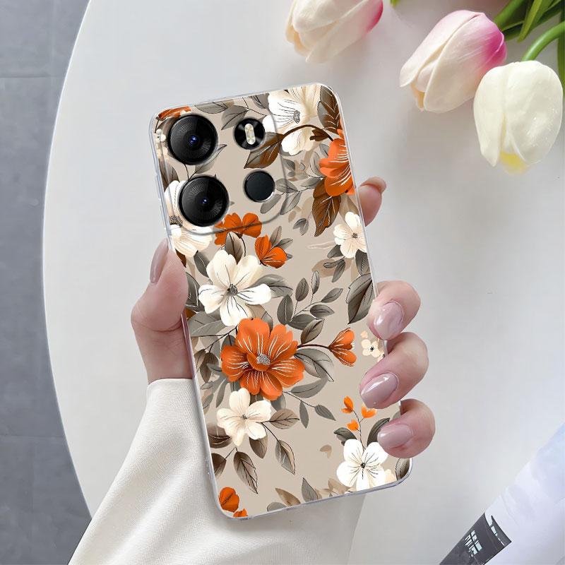 For Infinix Smart 7 Smart 6 HD Plus Case Luxury Protective Cover For Infinix Smart 5 India Marble Clear Soft Silicone Phone Case