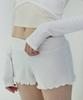 Debiweeo Women'S Yoga Wear Devi-B0061-Ivory Pilates Viviana Ribbed Shorts