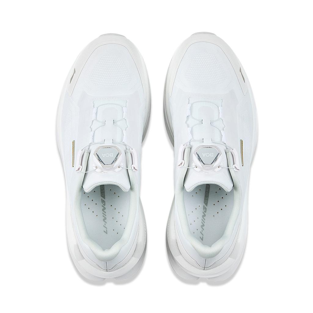 Li Ning Cushioning Slip Resistant Abrasion Resistant Breathable Support Rebound Low top Casual Shoes Women's White AGLV264-7