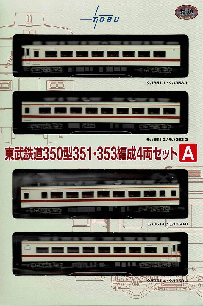 Tomytec Railway Collection Tobu Railway Type 350 formation set A 351/353 4-car