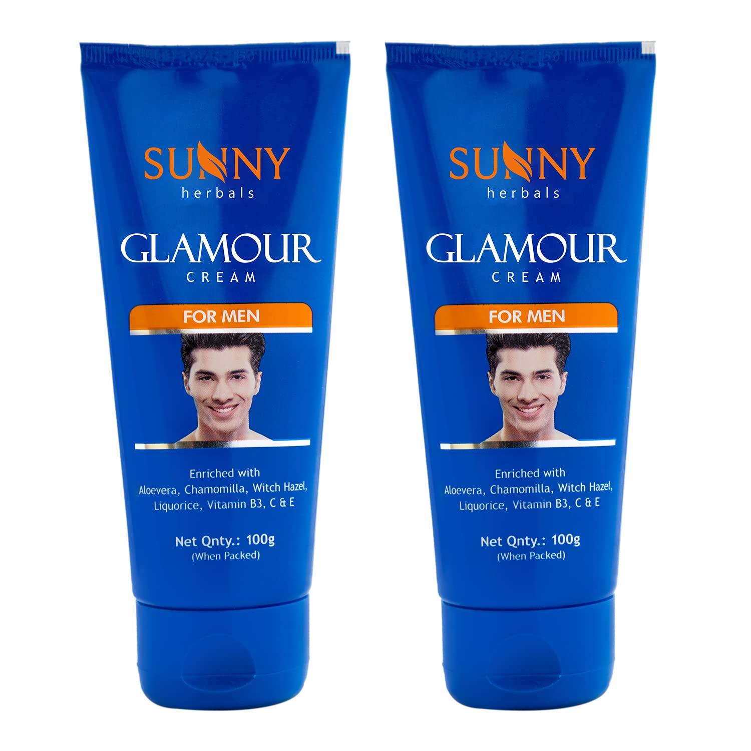 

Sunny Herbals Glamour Cream 100 g Pack of 2 | Moisturizing Face Cream for Dark Spots & Sun Protection
