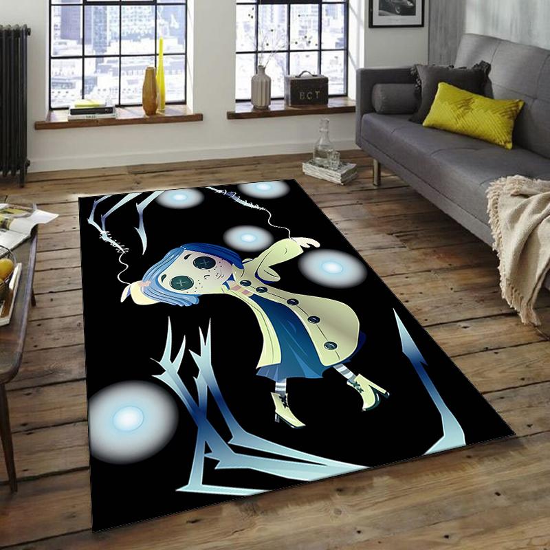 1pc C-Coraline (5) Design Area Rug - Non-Slip, Soft & Cozy Floor Mat for Living Room, Bedroom, Office - Indoor/Outdoor Decorative Carpet