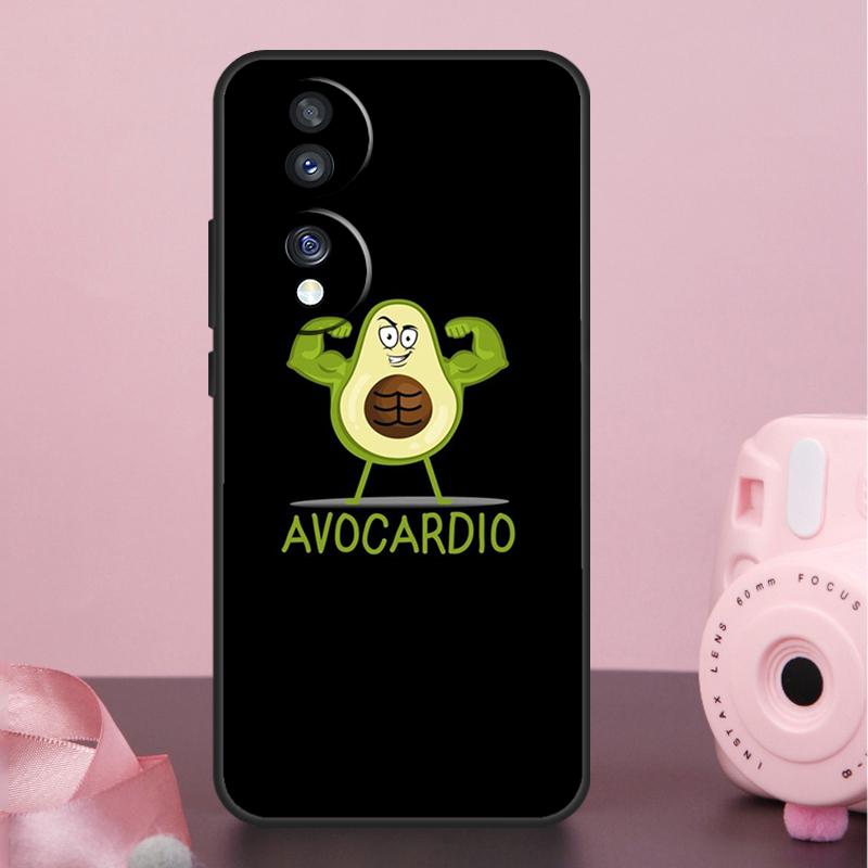 Cute Cartoon Avocado Fitness Case For Honor X9a X8a X7a X6a X7 X8 X9 X9b X8b Honor 10 50 70 90 Lite Magic 6 5 Pro Cover
