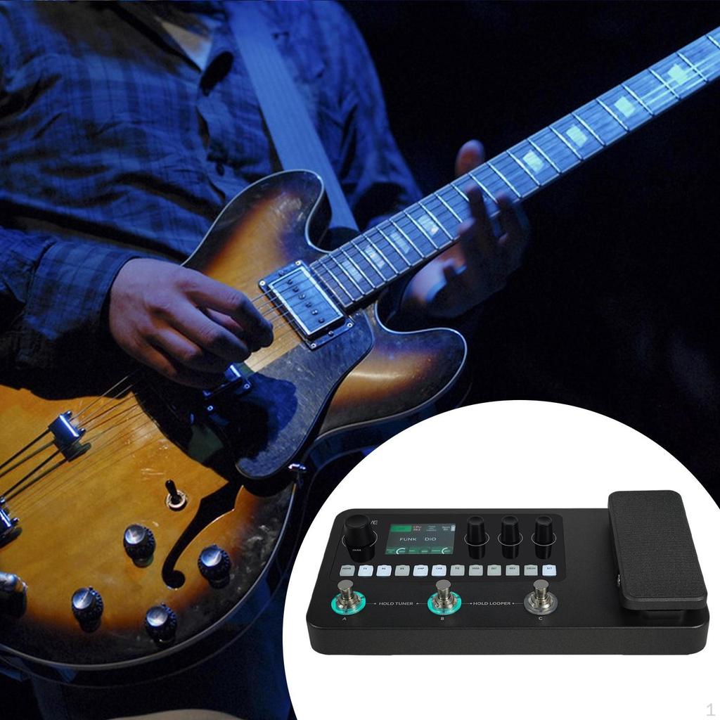 Guitar Multi Effects Processor Portable Easy to Use Electric Effector