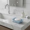 Convenient Double-Layer Soap Box Slanted Drainage Waterproof Soap Case Thickened Plastic Soap Dish Laundry Room