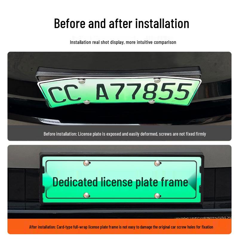 XPeng P7 Kennzeichenhalter, Vollschutzrahmen für Elektrofahrzeuge