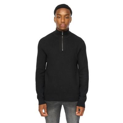 Mens Potenza Knitted Quarter Zip Jumper