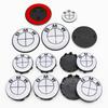 7Pcs Car Front Hood Emblem Wheel Hub Caps All White Logo For BMW M Logo G30 G31 G38 G11 G12 G20 G28 F10 F48 F49 G01 F20 F21 F22