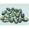 Natural Multi Labradorite Checker Cut Oval Cabochon Loose Gemstone 16Pcs Lot C-3620