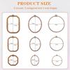 Embroidery&Cross Stitch Frames for Display,9Pcs Circle/Oval/Rectangle/Octagonal Embroidery Hoops,Circular&Oval Frames for Embroidery Perfect for