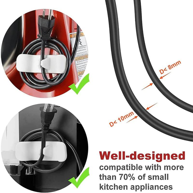 5Pcs Cable Winder Multi-purpose Anti-winding Mini Kitchen Appliance Power Cord Management Holder For Home