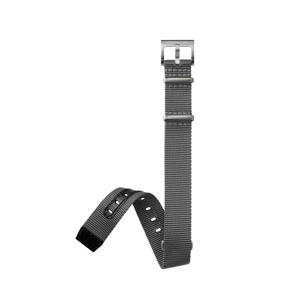 [Hamilton] Dark Gray NATO Strap 18mm H6007641051