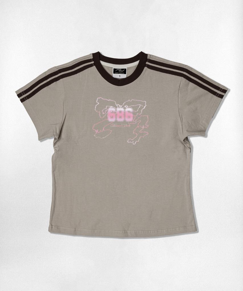 Nasyujeueol Liquid Ribbon Semi-Crop Short Sleeve T-Shirt 6 Colors