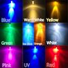 5X F3 3mm 20cm Vorverdrahtete LED-Rundlichtlampe, Chip-Perlen-Kabel, DC 12V-Emitting-Dioden