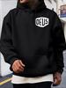 Heavyweight Hoodie - Black Pullover Sweatshirt with DEUS Graphic