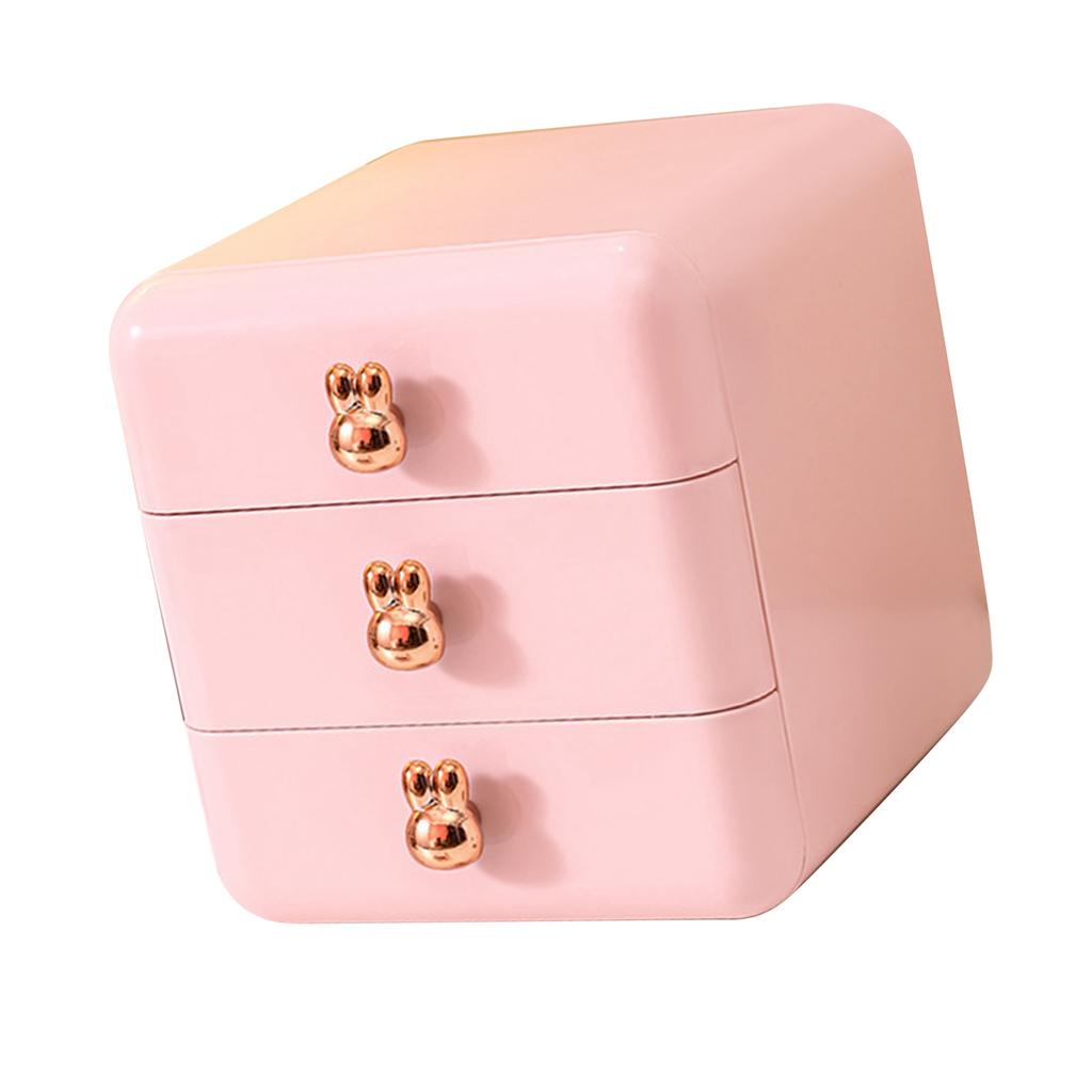Desktop Drawer Jewelry Hair Accessories Sundries Storage Box Tabletop Organizer for Bedroom Dormitory Office