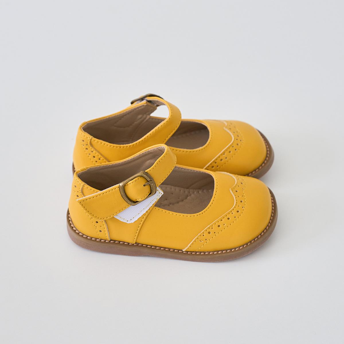 

[BABYZZAM] Unisex flat yellow, A014, 7000026534, Popular Korean Shoes 210