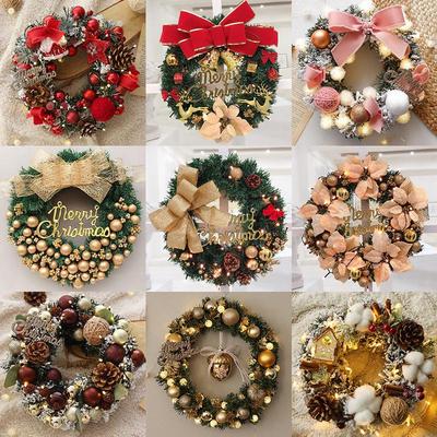Beliebter Weihnachtskranz für Fenster und Türen - Rattan-Ausstellung und Veranstaltungsdekoration