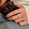 Design Sense Textured Bow Ring Women'S Niche Personality Unique Temperament Fashion Elegance Versatile Ring Ring