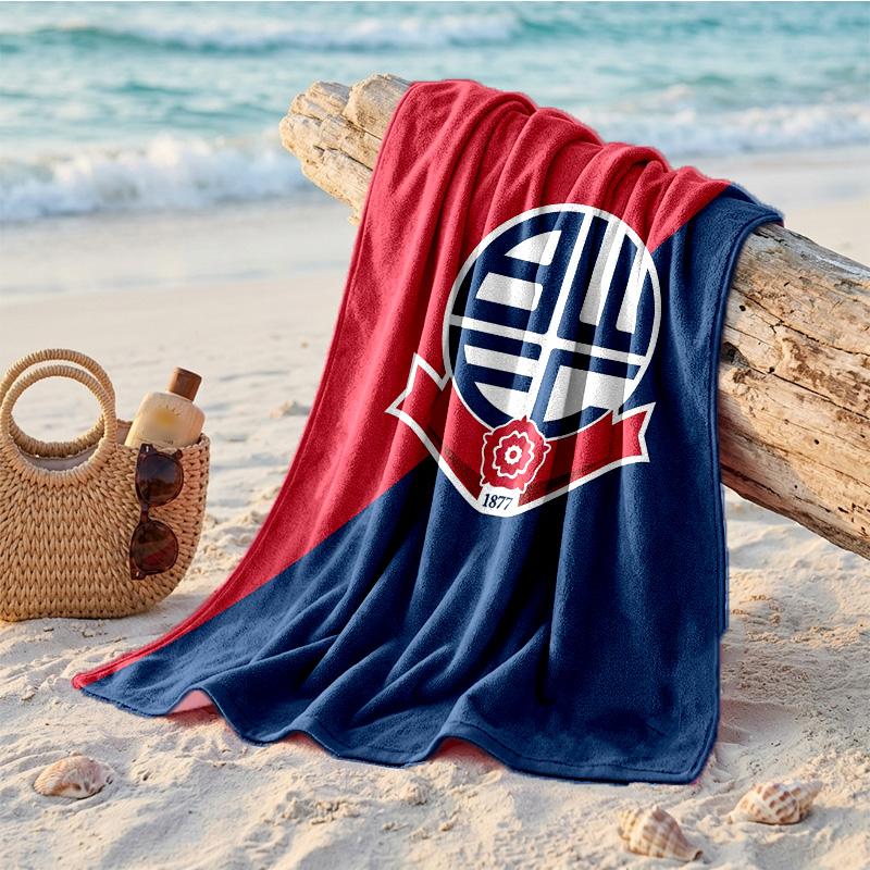 Asciugamano da Spiaggia in Microfibra Bolton Wanderers FC Asciugatura Rapida Assorbente Grande Asciugamano per Spiaggia Nuoto Viaggio