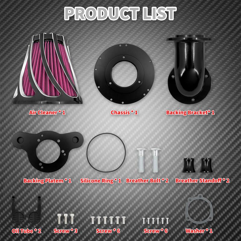 Motorcycle CNC Air Filter Intake Cleaner For Harley Softail Sportster XL 48 Touring Road King Street Glide Dyna Fat Boy Breakout