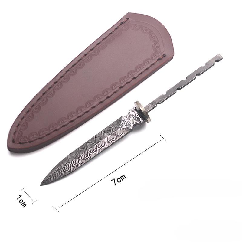 

7см Дамасский Чайный Нож Заготовка Инструмент для Разрезания Чая Чайная Игла Нож Заготовка Посуда Полуфабрикат Аксессуары для Церемонии