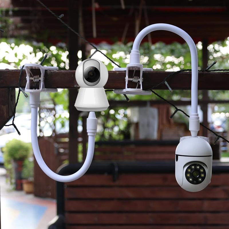 Protable Flexible Camera Clamp Mount Baby Monitor Camera Holder Stand Webcam Monitor Punch-free Bendable Bracket Base With Clip