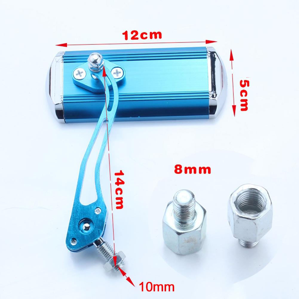 1 Pair Rearview Mirror 8mm And 10mm Aluminum Alloy Mirror Assemblies