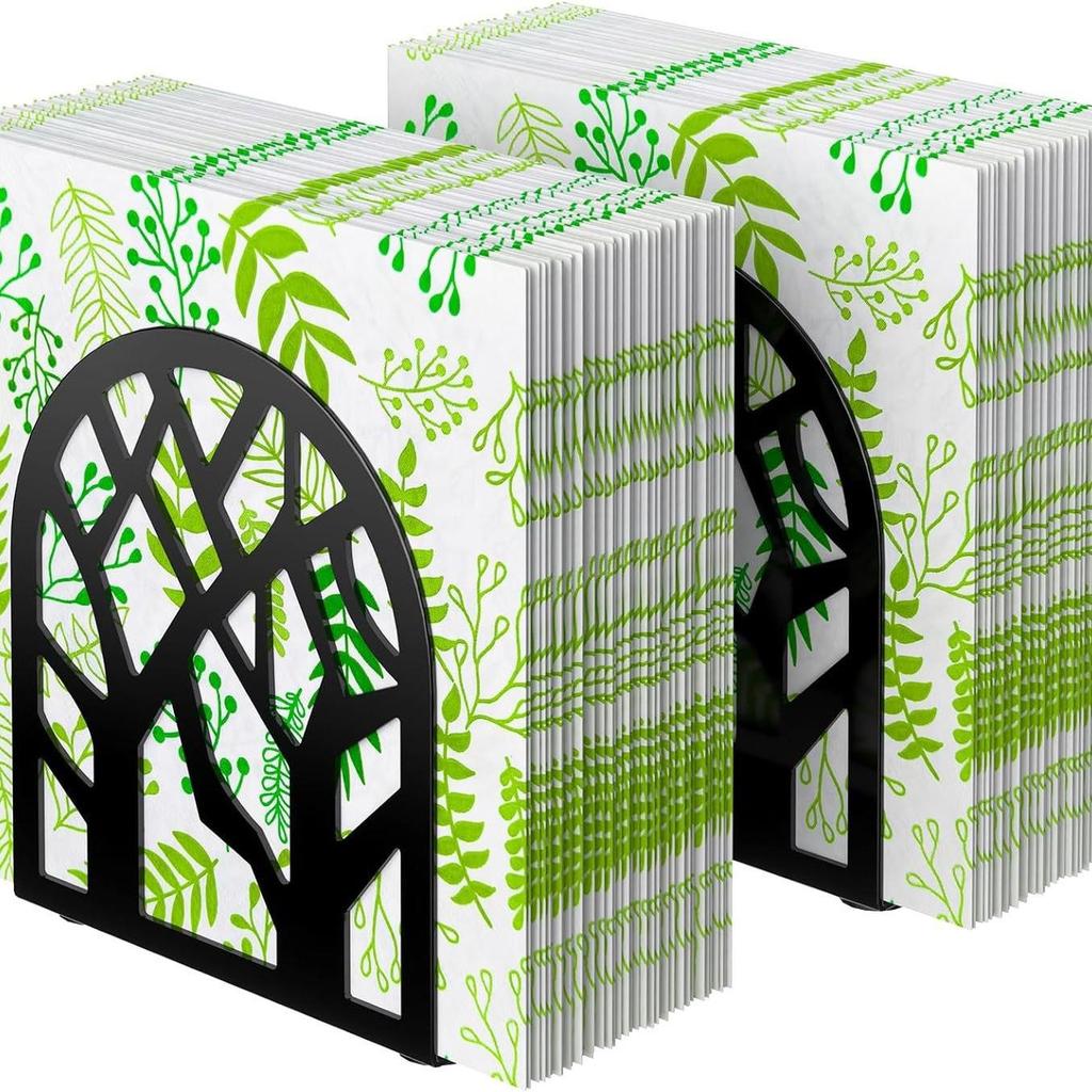 Tree-Shaped Black Iron Freestanding Modern Napkin Holder for Dining Table